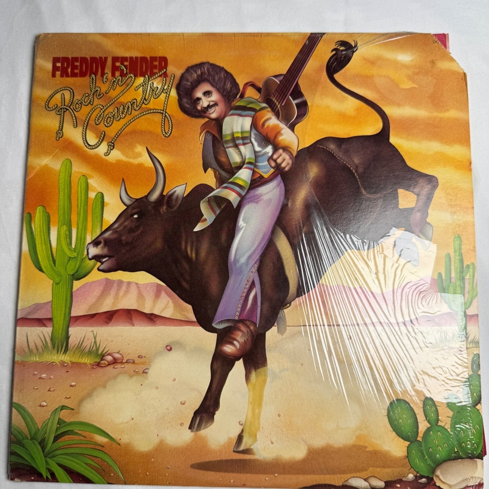 Freddy Fender Rock n Country Vinyl LP 1976 ABC Dot Records DOSD-2050